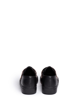 Back View - Click To Enlarge - EUGÈNE RICONNEAUS - 'Inez' metal plate leather low top sneakers