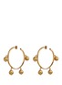 Main View - Click To Enlarge - ELA STONE - 'Gilda' sphere charm hoop earrings