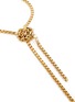 Detail View - Click To Enlarge - ELA STONE - 'Patti' knot box chain drop collar necklace