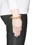 Figure View - Click To Enlarge - ELA STONE - 'Gears' sphere charm brass bracelet