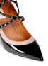 Detail View - Click To Enlarge - VALENTINO GARAVANI - 'Love Latch' caged patent leather pumps