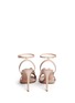 Back View - Click To Enlarge - VALENTINO GARAVANI - 'Angelicouture' angel wing crystal leather sandals