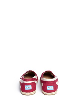 Back View - Click To Enlarge - 90294 - Classic stripe canvas slip-ons