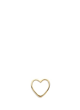 Main View - Click To Enlarge - LOQUET LONDON - 14k yellow gold heart single earring - With Love
