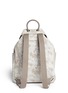 Back View - Click To Enlarge - ALEXANDER MCQUEEN - Skull poster suede backpack
