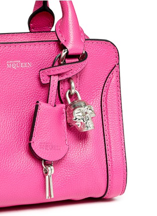 Detail View - Click To Enlarge - ALEXANDER MCQUEEN - 'Padlock' mini leather tote