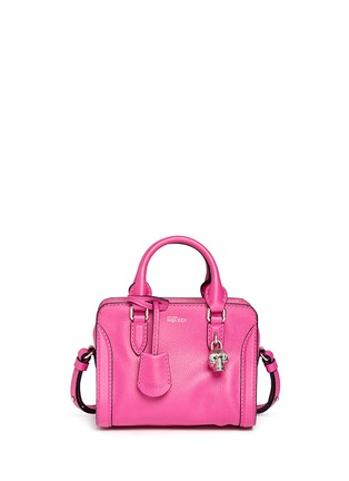 Main View - Click To Enlarge - ALEXANDER MCQUEEN - 'Padlock' mini leather tote