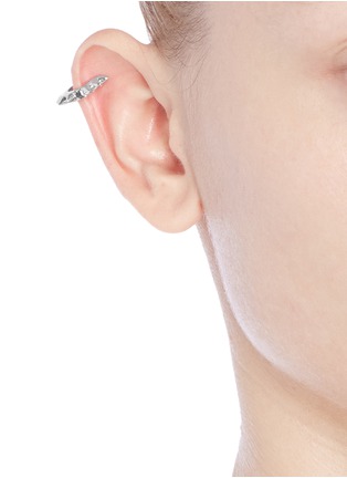 Figure View - Click To Enlarge - EDDIE BORGO - Mini stud hoop single earring
