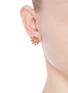 Figure View - Click To Enlarge - EDDIE BORGO - Circle estate cubic zirconia earrings