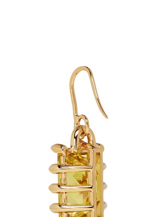 Detail View - Click To Enlarge - EDDIE BORGO - Rectangle estate crystal drop earrings