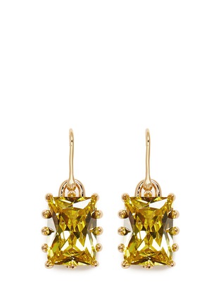Main View - Click To Enlarge - EDDIE BORGO - Rectangle estate crystal drop earrings