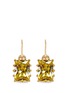 Main View - Click To Enlarge - EDDIE BORGO - Rectangle estate crystal drop earrings
