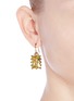Figure View - Click To Enlarge - EDDIE BORGO - Rectangle estate crystal drop earrings