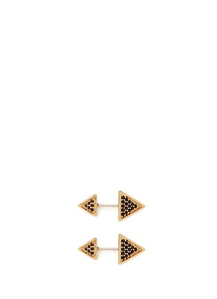 Main View - Click To Enlarge - EDDIE BORGO - Pavé crystal pyramid earrings