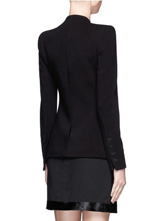 Back View - Click To Enlarge - HELMUT HELMUT LANG - Gala knitted blazer