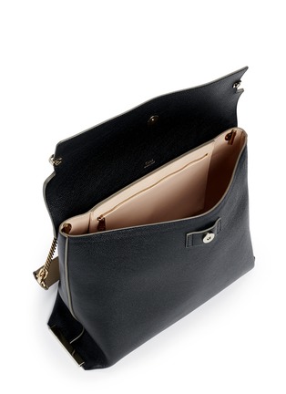 Detail View - Click To Enlarge - CHLOÉ - 'Clare' large leather shoulder bag