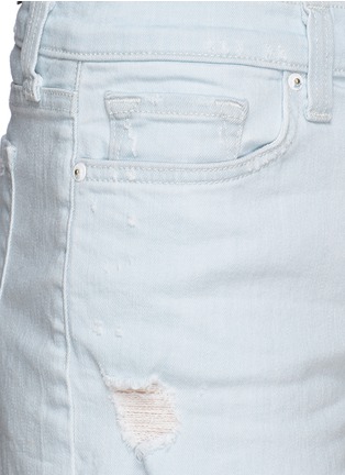Detail View - Click To Enlarge - J BRAND - Distressed denim shorts