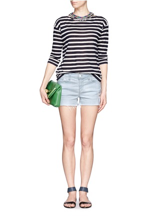Figure View - Click To Enlarge - J BRAND - Distressed denim shorts