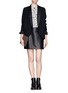 Figure View - Click To Enlarge - MO&CO. EDITION 10 - Drape shoulder jacket