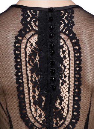 Detail View - Click To Enlarge - MO&CO. EDITION 10 - Guipure lace top