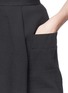 Detail View - Click To Enlarge - MO&CO. EDITION 10 - Oversized pocket A-line rib skirt