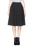 Main View - Click To Enlarge - MO&CO. EDITION 10 - Oversized pocket A-line rib skirt