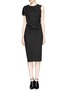 Main View - Click To Enlarge - MO&CO. EDITION 10 - Asymmetric drape dress