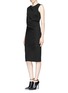 Figure View - Click To Enlarge - MO&CO. EDITION 10 - Asymmetric drape dress