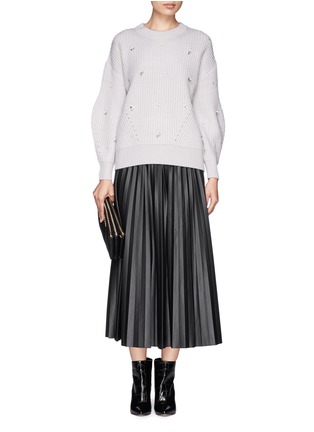 Figure View - Click To Enlarge - MO&CO. EDITION 10 - Pleat maxi skirt