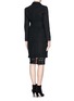 Back View - Click To Enlarge - MO&CO. EDITION 10 - Felt wool blend coat 