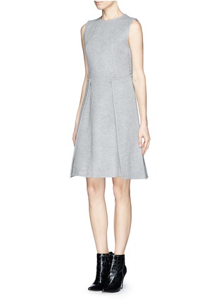 Figure View - Click To Enlarge - MO&CO. EDITION 10 - Back flap felt dress