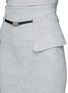 Detail View - Click To Enlarge - MO&CO. EDITION 10 - Side flap felt pencil skirt with belt