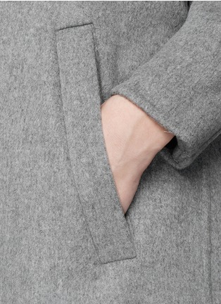 Detail View - Click To Enlarge - MO&CO. EDITION 10 - Felt wool wrap coat