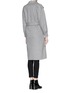 Back View - Click To Enlarge - MO&CO. EDITION 10 - Felt wool wrap coat