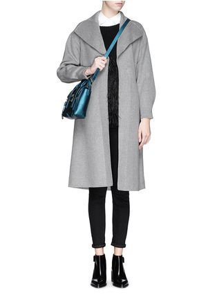 Figure View - Click To Enlarge - MO&CO. EDITION 10 - Felt wool wrap coat