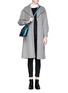 Figure View - Click To Enlarge - MO&CO. EDITION 10 - Felt wool wrap coat