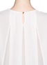 Detail View - Click To Enlarge - MO&CO. EDITION 10 - Silk back pleat top