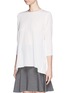 Front View - Click To Enlarge - MO&CO. EDITION 10 - Silk back pleat top