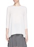 Main View - Click To Enlarge - MO&CO. EDITION 10 - Silk back pleat top