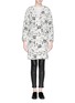 Main View - Click To Enlarge - MO&CO. EDITION 10 - Abstract tweed wool blend cocoon coat
