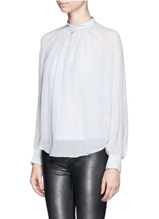 Front View - Click To Enlarge - MO&CO. EDITION 10 - Sheer Silk Shirt