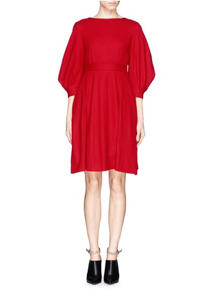 Main View - Click To Enlarge - MO&CO. EDITION 10 - Pleat wool dress