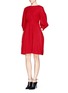 Figure View - Click To Enlarge - MO&CO. EDITION 10 - Pleat wool dress