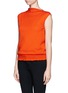 Front View - Click To Enlarge - MO&CO. EDITION 10 - Ruffle hem wool tank top
