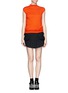 Figure View - Click To Enlarge - MO&CO. EDITION 10 - Ruffle hem wool tank top