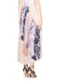 Back View - Click To Enlarge - MO&CO. EDITION 10 - Plissé pleat marble print skirt