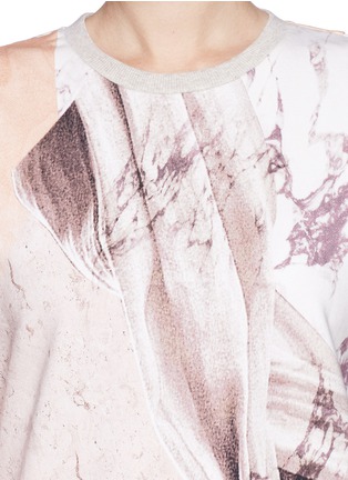Detail View - Click To Enlarge - MO&CO. EDITION 10 - Marble print sweatshirt dress