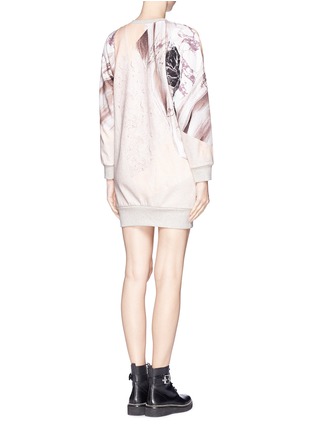 Back View - Click To Enlarge - MO&CO. EDITION 10 - Marble print sweatshirt dress