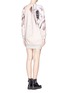 Back View - Click To Enlarge - MO&CO. EDITION 10 - Marble print sweatshirt dress