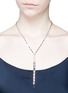 Figure View - Click To Enlarge - EDDIE BORGO - 'Estate Pop' angular bar fringe cubic zirconia necklace
